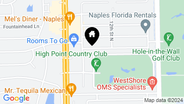Map of 1054 Wisconsin DR, NAPLES FL, 34103