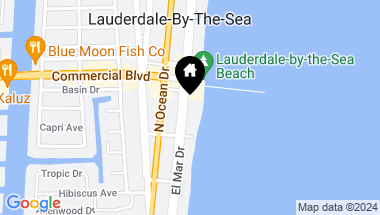 Map of 4320 El Mar Dr 202, Lauderdale By The Sea FL, 33308