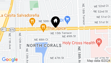 Map of 1556 E Commercial Blvd, Oakland Park FL, 33334