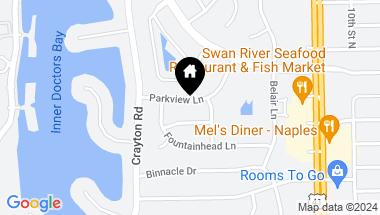 Map of 646 Parkview LN, NAPLES FL, 34103