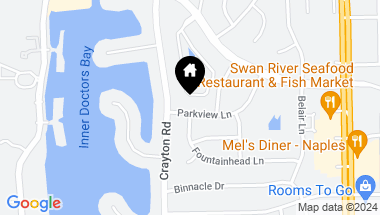 Map of 625 Parkview LN, NAPLES FL, 34103