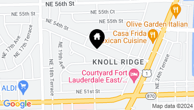 Map of 2150 NE 53 Street, Fort Lauderdale FL, 33308