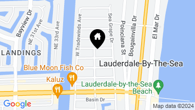 Map of 245 Algiers Ave, Lauderdale By The Sea FL, 33308