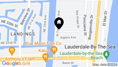 Map of 4506 W Tradewinds Avenue, Lauderdale By The Sea FL, 33308