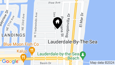 Map of 4526 Seagrape Dr 4526, Lauderdale By The Sea FL, 33308
