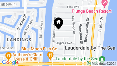 Map of 262 Corsair Ave, Lauderdale By The Sea FL, 33308