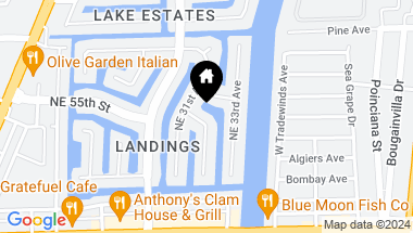 Map of 3121 NE 55th St, Fort Lauderdale FL, 33308