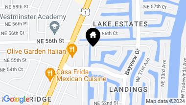 Map of 5571 NE 28th Ave, Fort Lauderdale FL, 33308