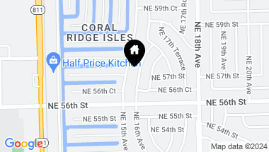 Map of 5701 NE 16th Ave # 5701, Fort Lauderdale FL, 33334