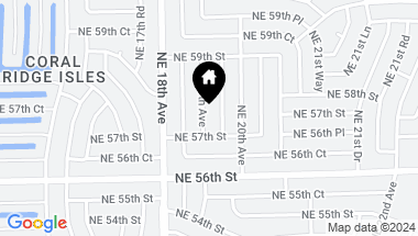 Map of 5720 NE 19th Ave, Fort Lauderdale FL, 33308