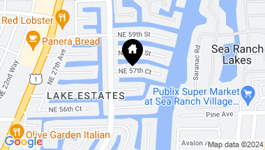 Map of 3110 NE 57th Court, Fort Lauderdale FL, 33308