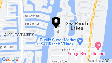 Map of 21 Saranac Rd, Sea Ranch Lakes FL, 33308