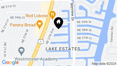 Map of 2730 NE 58th St, Fort Lauderdale FL, 33308