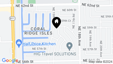 Map of 5779 NE 17th Ave, Fort Lauderdale FL, 33334