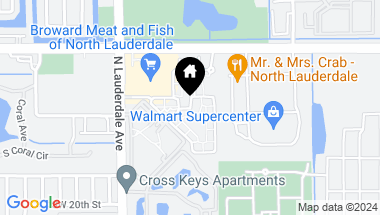 Map of 1106 Belmont Ln 1106, North Lauderdale FL, 33068
