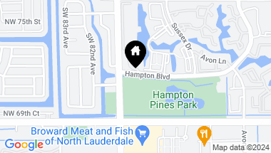 Map of 8000 Hampton Blvd 506, North Lauderdale FL, 33068