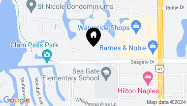 Map of 548 Bay Villas LN # 67, NAPLES FL, 34108