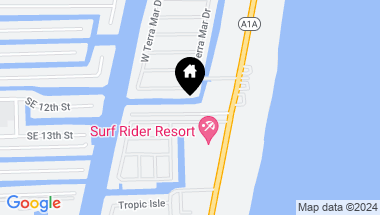 Map of 3 Sunset Ln, Lauderdale By The Sea FL, 33062