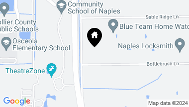 Map of 7045 Bottlebrush LN, NAPLES FL, 34109