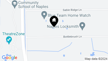 Map of 6881 Bottlebrush LN, NAPLES FL, 34109