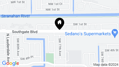Map of 7699 SW 3rd St, North Lauderdale FL, 33068