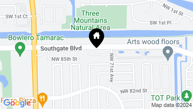 Map of 7168 Southgate Boulevard 7168, Tamarac FL, 33321