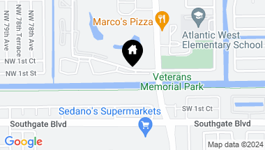 Map of 7290 NW 1st St 203, Margate FL, 33063