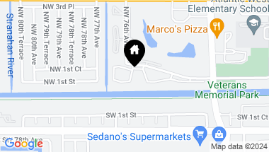 Map of 7490 NW 1st St 107, Margate FL, 33063