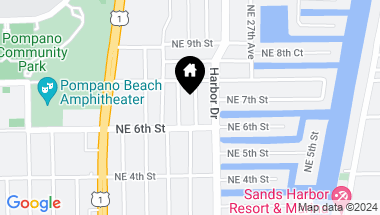 Map of 613 NE 25th Ave, Pompano Beach FL, 33062