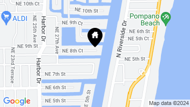 Map of 2850 NE 8th Court, Pompano Beach FL, 33062