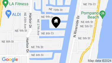 Map of 2831 NE 8th Ct, Pompano Beach FL, 33062