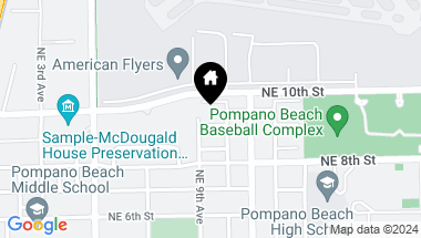 Map of 909 NE 9th St, Pompano Beach FL, 33060
