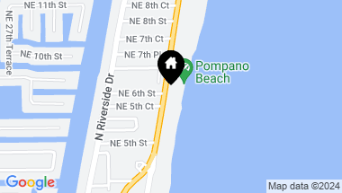 Map of 552 N Ocean Blvd, Pompano Beach FL, 33062