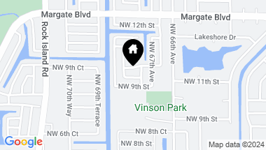 Map of 6805 NW 9th Ct, Margate FL, 33063