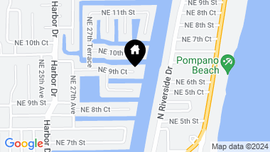Map of 2830 NE 9th Ct, Pompano Beach FL, 33062