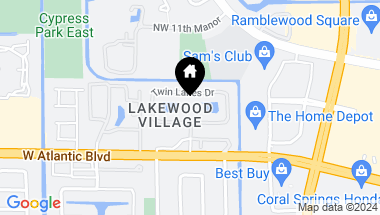 Map of 10200 Twin Lakes Dr 14G, Coral Springs FL, 33071