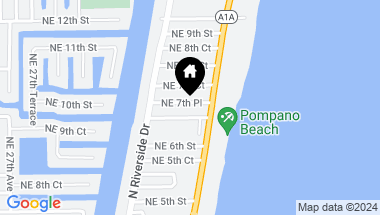 Map of 3220 NE 7th Pl, Pompano Beach FL, 33062