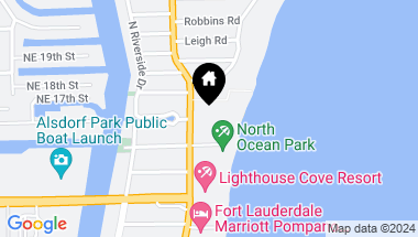 Map of 1620 N Ocean Blvd 210, Pompano Beach FL, 33062