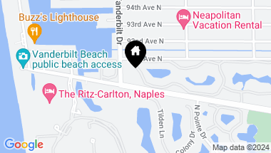 Map of 592 Beachwalk CIR # 203 Unit: N-203, NAPLES FL, 34108