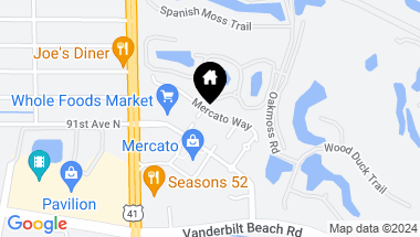 Map of 9214 MERCATO WAY, NAPLES FL, 34108