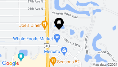Map of 9261 Mercato WAY, NAPLES FL, 34108