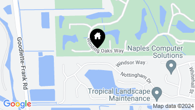 Map of 1833 Winding Oaks WAY, NAPLES FL, 34109
