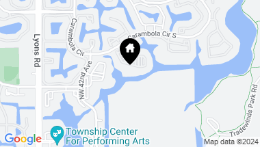Map of 4132 Carambola Circle S F105, Coconut Creek FL, 33066