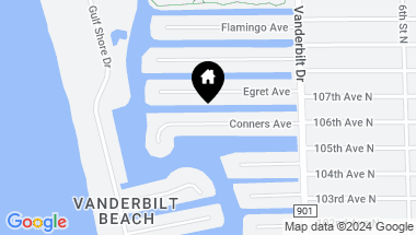 Map of 253 Conners AVE, NAPLES FL, 34108