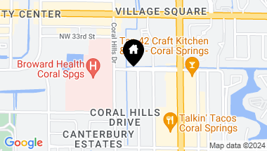 Map of 3128 NW 95th Ave, Coral Springs FL, 33065