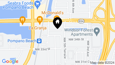 Map of 3550 NW 8th Ave 307, Pompano Beach FL, 33064
