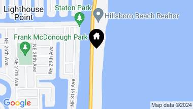 Map of 1001 Hillsboro Mile, Hillsboro Beach FL, 33062