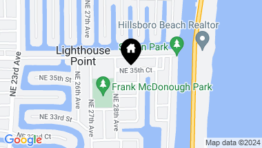 Map of 2862 NE 35th Ct, Lighthouse Point FL, 33064