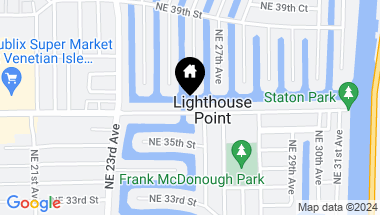 Map of 2601 NE 36th Street, Lighthouse Point FL, 33064