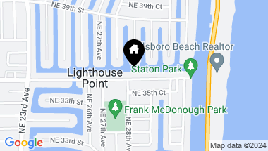 Map of 2811 NE 36th Street, Lighthouse Point FL, 33064